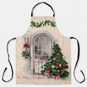 Weihnachtsfenster Schürze (Vorderseite)
