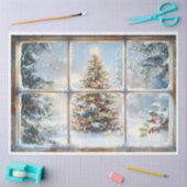 Weihnachtsfenster Seidenpapier (Basteln)