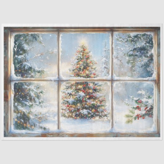 Weihnachtsfenster Seidenpapier (Vorderseite)