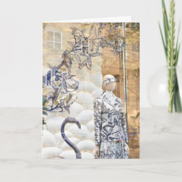 Weihnachtsfenster Shopping London Festsaison Karte