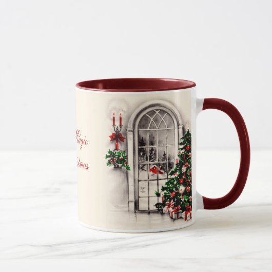 Weihnachtsfenster Tasse (Rechts)
