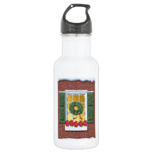 Weihnachtsfenster Trinkflasche