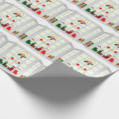 Weihnachtsfenster-Wrackpapier Geschenkpapier (Ecke)