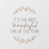 Weihnachtsfensterklammern Fensteraufkleber (Blatt)