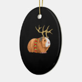 Weihnachtsferentin aus der Guinea Kawaii mit Keramik Ornament (Links)