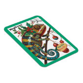 Weihnachtsferien Chamäleon Magnet (Rechte Seite)