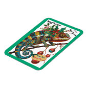 Weihnachtsferien Chamäleon Magnet (Linke Seite)