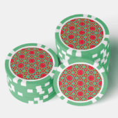 Weihnachtsferien-Charm-Muster Pokerchips (Stapel)