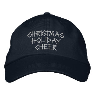 Weihnachtsferien Cheer Perfect Navy Color-Hat Bestickte Baseballkappe