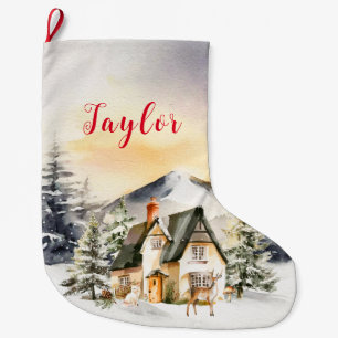 Weihnachtsferien Cottage Großer Weihnachtsstrumpf