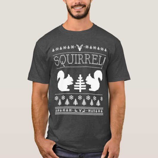 Weihnachtsferien-Eichhörnchen T-Shirt (Vorderseite)