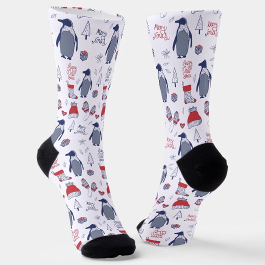 Weihnachtsferien-Elemente Pinguine Hüte Handschuhe Socken (Gewinkelt)
