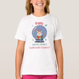 Weihnachtsferien Familie Matching Dog Howlidays T-Shirt