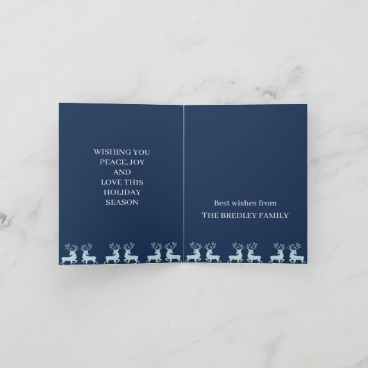 Weihnachtsferien Feiertagskarte (Innenseite)