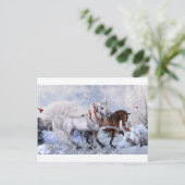 Weihnachtsferien Feiertagspostkarte (Stehend Vorderseite)