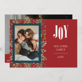 Weihnachtsferien-Fotokarte Feiertagskarte (Vorne/Hinten)