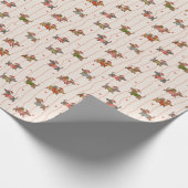 Weihnachtsferien für Hunde Geschenkpapier (Ecke)
