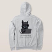 Weihnachtsferien für Katzen-Besitzer Hoodie (AblageHinten)