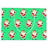 Weihnachtsferien Golf Große Geschenktüte (Rückseite)