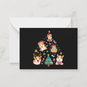 Weihnachtsferien Guinea Schweine Weihnachten Baum Mitteilungskarte