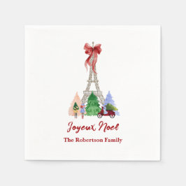 Weihnachtsferien im Eiffelturm in Paris individuel Serviette