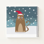 Weihnachtsferien - Katze Notizblock (Rückseite)
