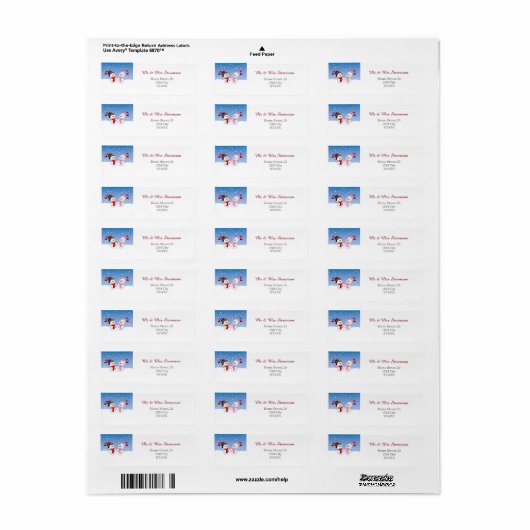 Weihnachtsferien mit Schneemännern (Vorne)