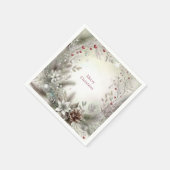 Weihnachtsferien Napkin Serviette (Ecke)