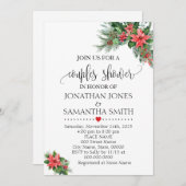 Weihnachtsferien Paare Dusche Polterabend Einladung (Vorne/Hinten)