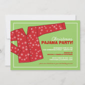Weihnachtsferien - Pajama-Party Einladung (Vorderseite)