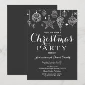 Weihnachtsferien-Party Einladung Ornament (Vorne/Hinten)