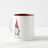 Weihnachtsferien Personalisiert Zweifarbige Tasse (Vorderseite Links)