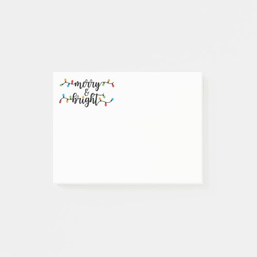 Weihnachtsferien-Post-it-Notes Post-it Klebezettel (Vorderseite)