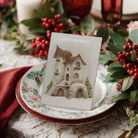 Weihnachtsferien Postkarte