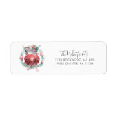 Weihnachtsferien-Rücksendeadresse (Vorne)