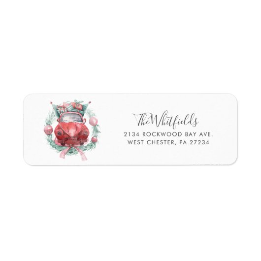 Weihnachtsferien-Rücksendeadresse (Vorne)