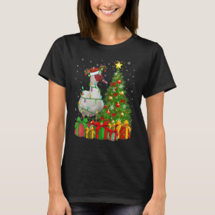 Weihnachtsferien Santa Moschusente Vogel Weihnacht T-Shirt