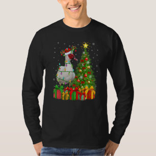Weihnachtsferien Santa Moschusente Vogel Weihnacht T-Shirt