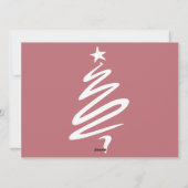 Weihnachtsferien Script Family Foto Collage Feiertagskarte (Rückseite)