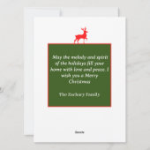 Weihnachtsferien Script Family Foto Collage Feiertagskarte (Rückseite)