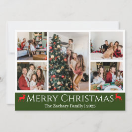 Weihnachtsferien Script Family Foto Collage Feiertagskarte