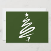 Weihnachtsferien Script Family Foto Collage Feiertagskarte (Rückseite)