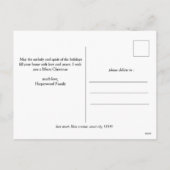 Weihnachtsferien Script Family Foto Collage Feiertagspostkarte (Rückseite)