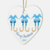 Weihnachtsferien-Seepferde nach Maß Keramikornament (Links)