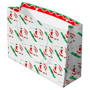 Weihnachtsferien Skifahren Große Geschenktüte