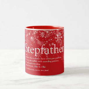 Weihnachtsferien Stiefvater Definition Zweifarbige Tasse