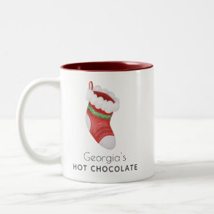 Weihnachtsferien Süße Festliche Kinder Zweifarbige Tasse