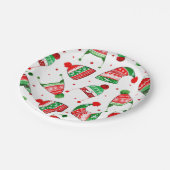 Weihnachtsferien | Urlaub Pappteller (Schrägansicht)