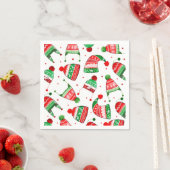 Weihnachtsferien | Urlaub Serviette (Beispiel)