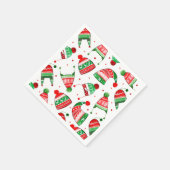 Weihnachtsferien | Urlaub Serviette (Ecke)